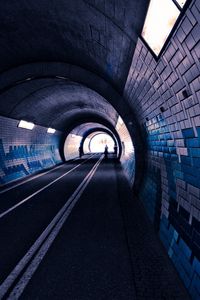Preview wallpaper tunnel, underground, subway, city, railway