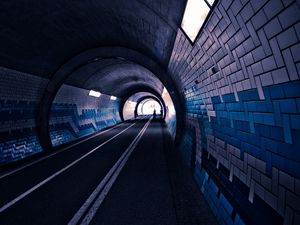 Preview wallpaper tunnel, underground, subway, city, railway
