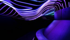 Preview wallpaper tunnel, wavy, glow