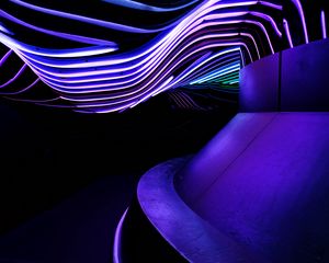 Preview wallpaper tunnel, wavy, glow