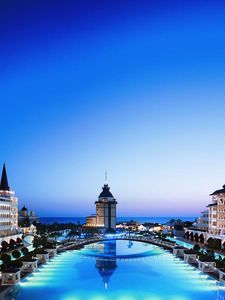 Preview wallpaper turkey, antalya, city, building, beautiful