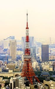 Preview wallpaper tv tower, tower, city, buildings