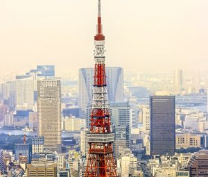 Preview wallpaper tv tower, tower, city, buildings