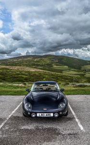 Preview wallpaper tvr griffith, car, black, sports car, nature