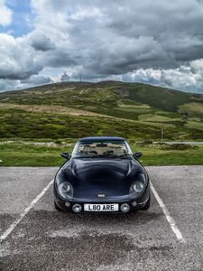 Preview wallpaper tvr griffith, car, black, sports car, nature