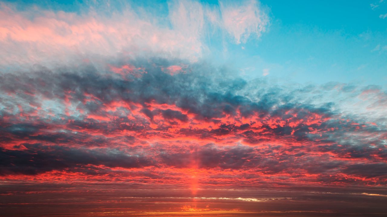 Wallpaper twilight, horizon, clouds, sky