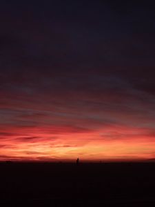 Preview wallpaper twilight, silhouette, dark, sky, horizon