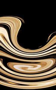 Preview wallpaper twisted, form, circle, gold