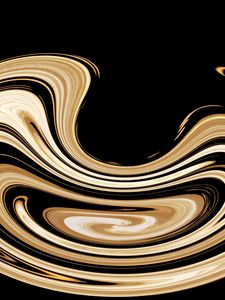 Preview wallpaper twisted, form, circle, gold
