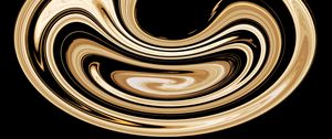 Preview wallpaper twisted, form, circle, gold