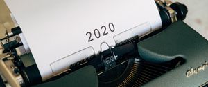 Preview wallpaper typewriter, 2020, inscription