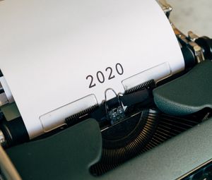 Preview wallpaper typewriter, 2020, inscription