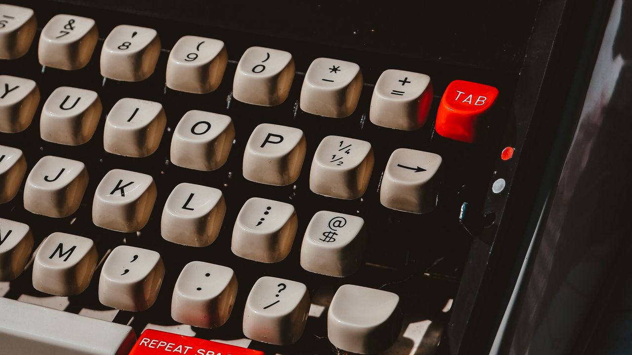 Wallpaper typewriter, keys, keyboard, device, typography