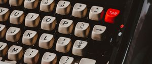Preview wallpaper typewriter, keys, keyboard, device, typography