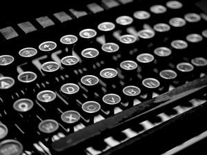 Preview wallpaper typewriter, keys, typography