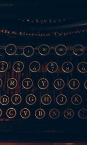 Preview wallpaper typewriter, letters, numbers