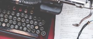 Preview wallpaper typewriter, letters, retro