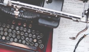 Preview wallpaper typewriter, letters, retro