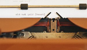 Preview wallpaper typewriter, text, retro, vintage