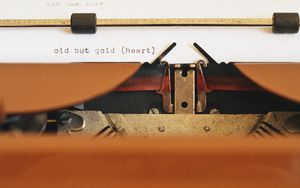 Preview wallpaper typewriter, text, retro, vintage