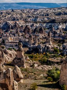 Preview wallpaper uchisar, cappadocia, turkey, mountain