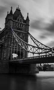 Preview wallpaper uk, tower bridge, london, black white