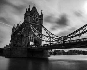 Preview wallpaper uk, tower bridge, london, black white