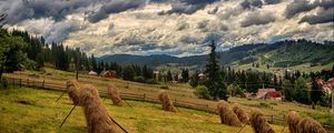 Preview wallpaper ukraine, bukovel, carpathians, field, grass