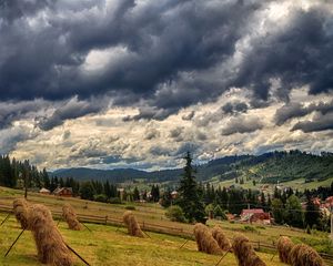 Preview wallpaper ukraine, bukovel, carpathians, field, grass