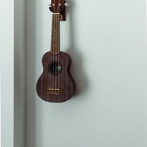 Preview wallpaper ukulele, musical instrument, strings, wall