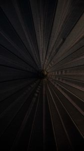 Preview wallpaper umbrella, aerial view, black