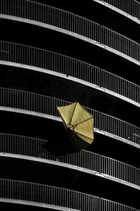 Preview wallpaper umbrella, building, facade, wind