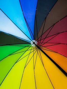 Preview wallpaper umbrella, colorful, bright, design, mechanism