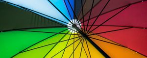Preview wallpaper umbrella, colorful, bright, design, mechanism