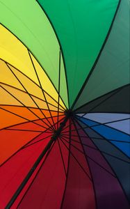 Preview wallpaper umbrella, colorful, rainbow