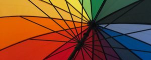 Preview wallpaper umbrella, colorful, rainbow