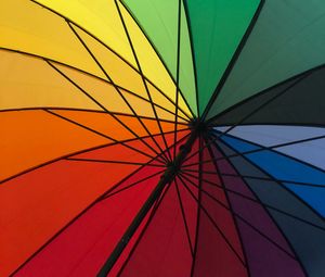 Preview wallpaper umbrella, colorful, rainbow