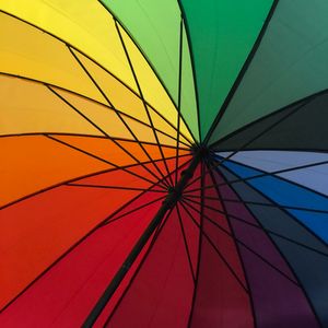 Preview wallpaper umbrella, colorful, rainbow