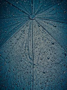 Preview wallpaper umbrella, drops, rain, cloth, surface, wet