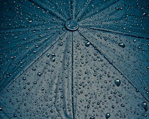 Preview wallpaper umbrella, drops, rain, cloth, surface, wet