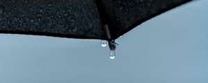 Preview wallpaper umbrella, drops, wet, rain