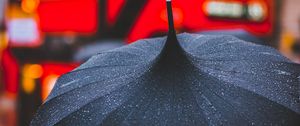 Preview wallpaper umbrella, rain, drops, blur