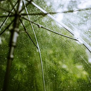 Preview wallpaper umbrella, rain, drops, transparent