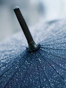 Preview wallpaper umbrella, rain, drops, cane, clouds, precipitation