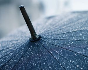 Preview wallpaper umbrella, rain, drops, cane, clouds, precipitation