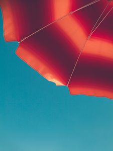 Preview wallpaper umbrella, sky, summer, minimalism