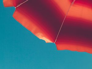 Preview wallpaper umbrella, sky, summer, minimalism