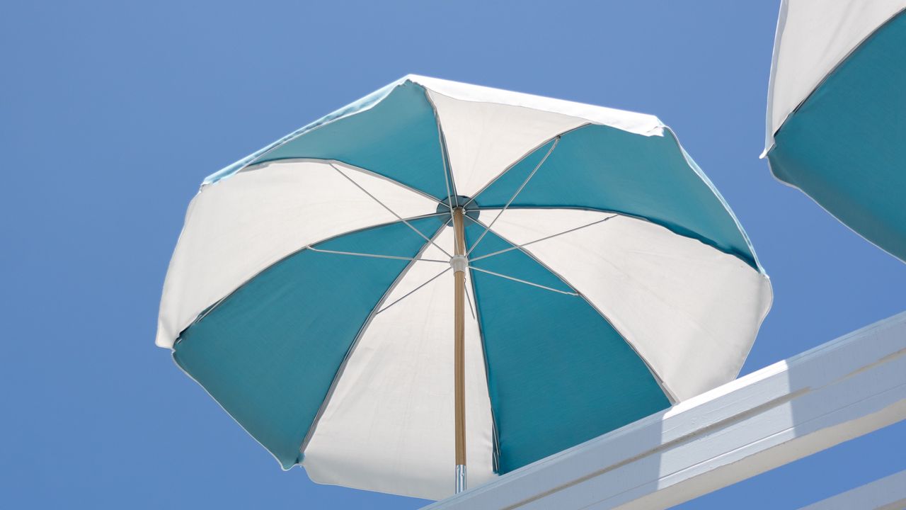Wallpaper umbrella, veranda, lantern, sky