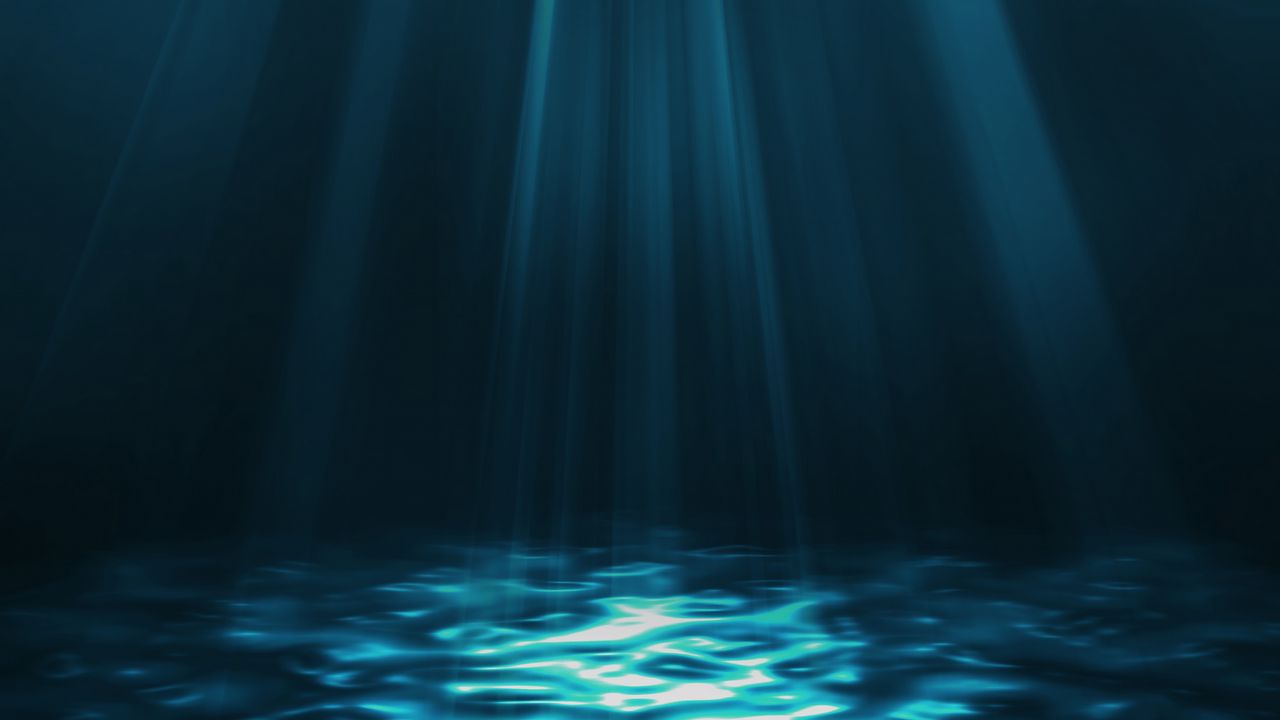 Wallpaper underwater world, rays, art, water, light