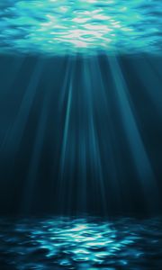 Preview wallpaper underwater world, rays, art, water, light